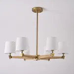 Люстра на штанге Jorgenson D85 White/Light wood