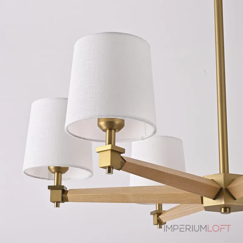 Люстра на штанге Jorgenson D85 White/Light wood