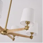 Люстра на штанге Jorgenson D85 White/Light wood