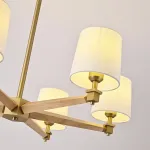 Люстра на штанге Jorgenson D85 White/Light wood