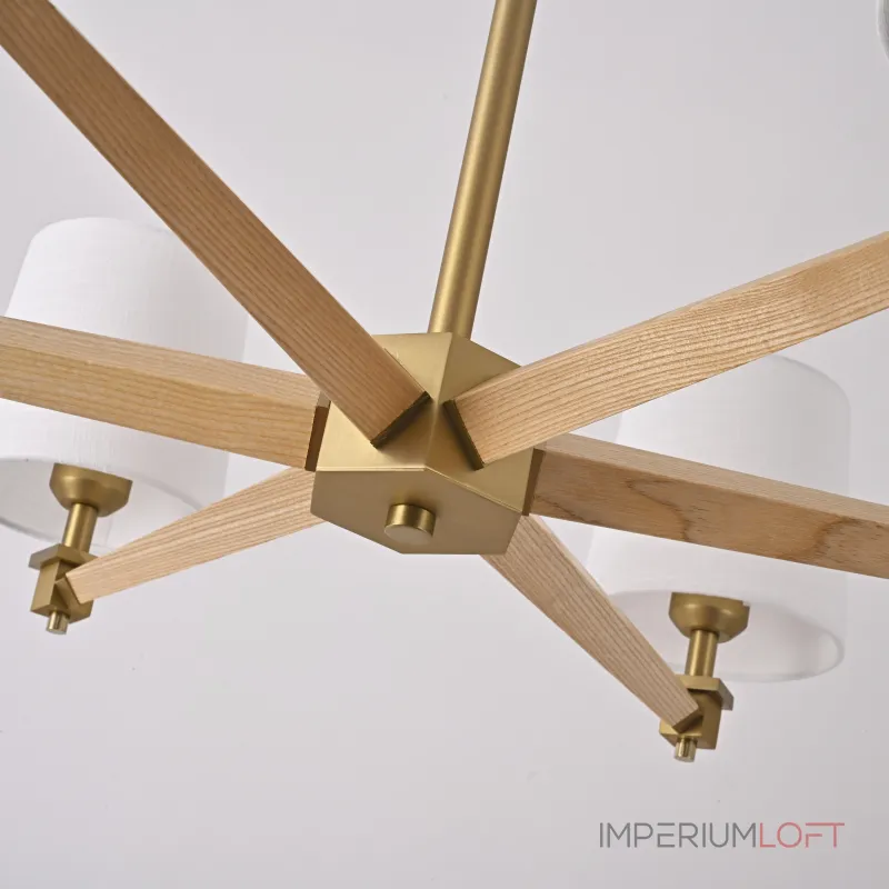 Люстра на штанге Jorgenson D85 White/Light wood