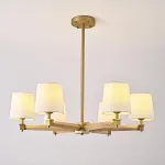 Люстра на штанге Jorgenson D85 White/Light wood