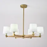 Люстра на штанге Jorgenson D85 White/Light wood