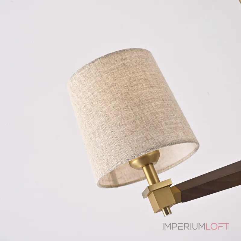 Люстра на штанге Jorgenson D70 Beige/Dark wood