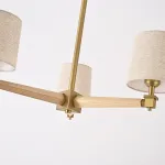 Люстра на штанге Jorgenson D70 Beige/Light wood