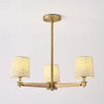 Люстра на штанге Jorgenson D70 Beige/Light wood