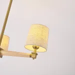 Люстра на штанге Jorgenson D70 Beige/Light wood