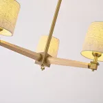 Люстра на штанге Jorgenson D70 Beige/Light wood