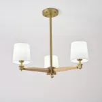 Люстра на штанге Jorgenson D70 White/Light wood