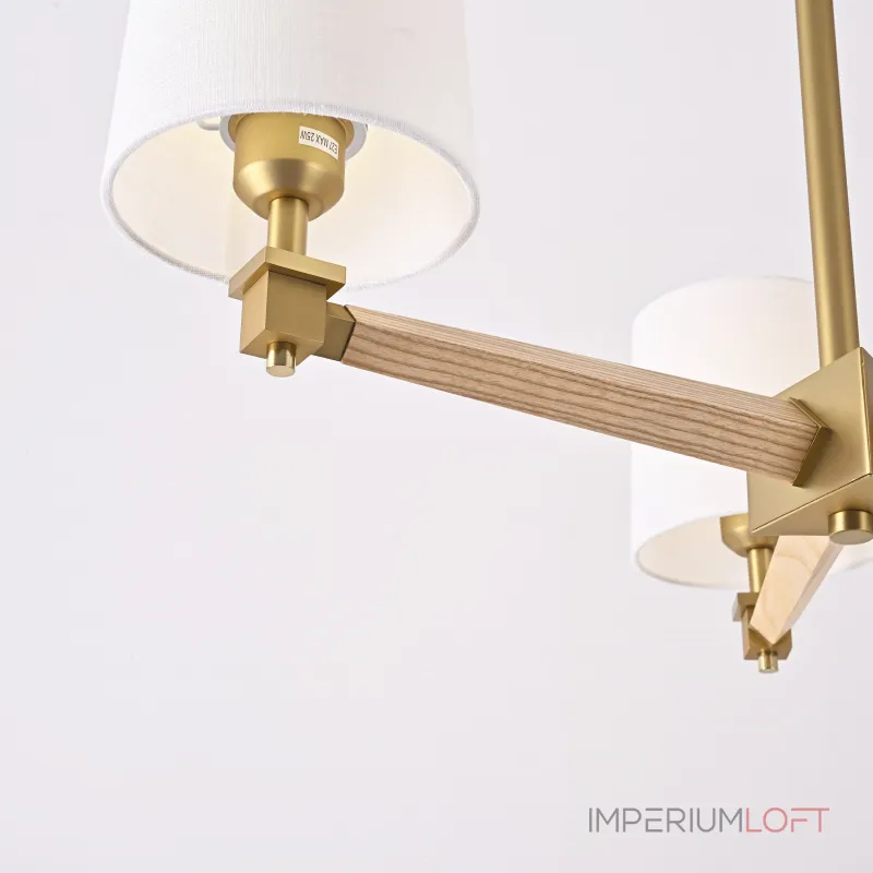 Люстра на штанге Jorgenson D70 White/Light wood