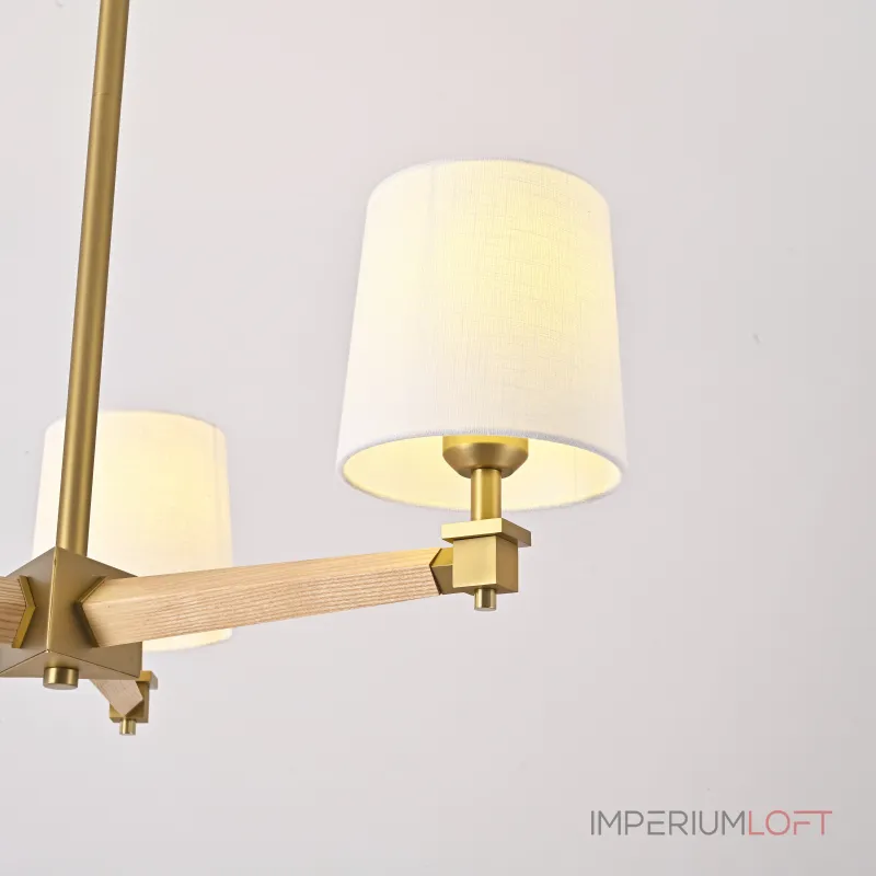 Люстра на штанге Jorgenson D70 White/Light wood