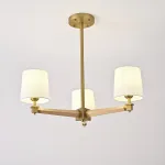 Люстра на штанге Jorgenson D70 White/Light wood