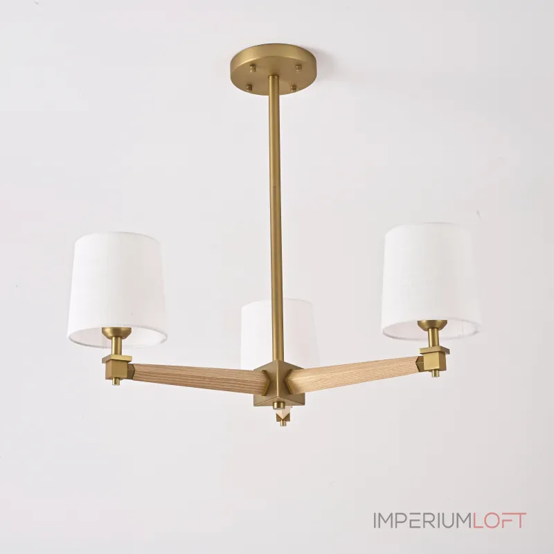 Люстра на штанге Jorgenson D70 White/Light wood