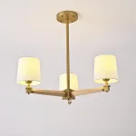 Люстра на штанге Jorgenson D70 White/Light wood