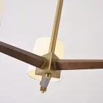 Люстра на штанге Jorgenson D70 White/Dark wood