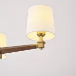 Люстра на штанге Jorgenson D70 White/Dark wood