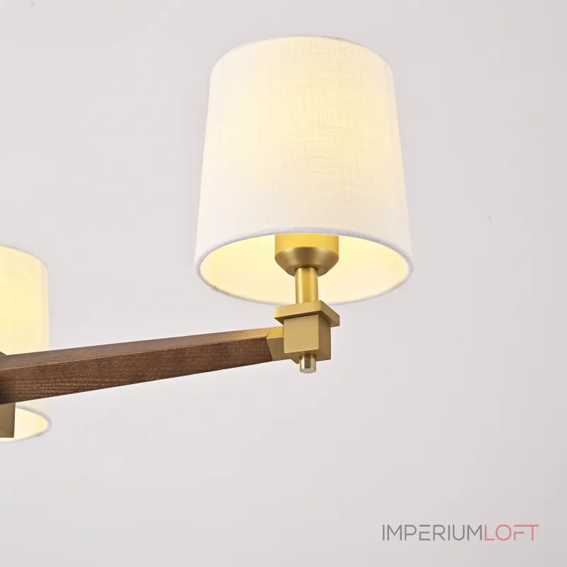 Люстра на штанге Jorgenson D70 White/Dark wood