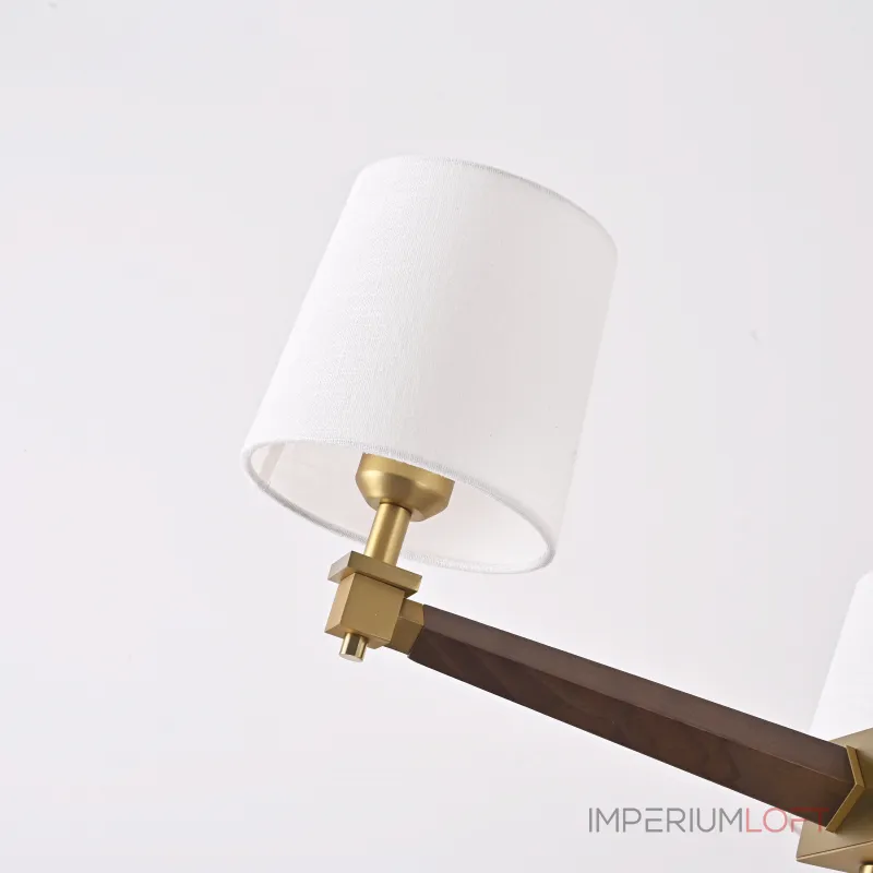 Люстра на штанге Jorgenson D70 White/Dark wood