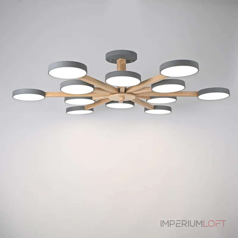 Потолочная люстра TURNA L12 Grey