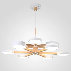 Люстра на штанге TURNA DBL L12 White