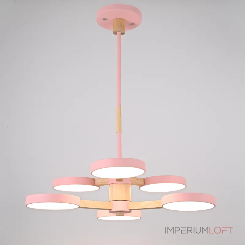 Люстра на штанге TURNA DBL L6 Pink