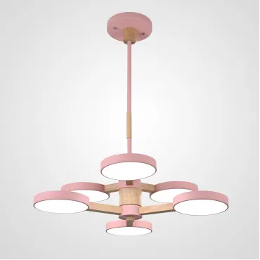 Люстра на штанге TURNA DBL L6 Pink