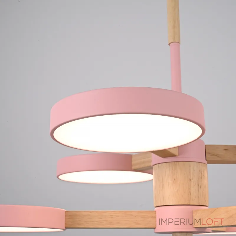 Люстра на штанге TURNA DBL L6 Pink