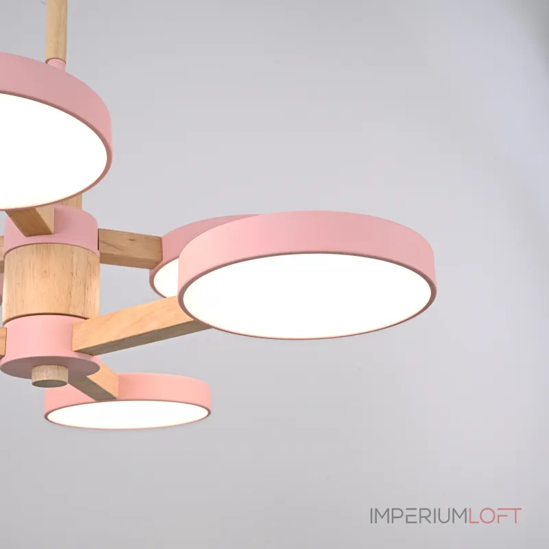 Люстра на штанге TURNA DBL L6 Pink