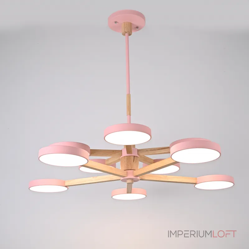 Люстра на штанге TURNA DBL L10 Pink