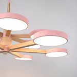 Люстра на штанге TURNA DBL L12 Pink