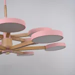 Люстра на штанге TURNA DBL L12 Pink