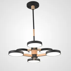 Люстра на штанге TURNA DBL L6 Black Люстра на штанге TURNA DBL L6 Black