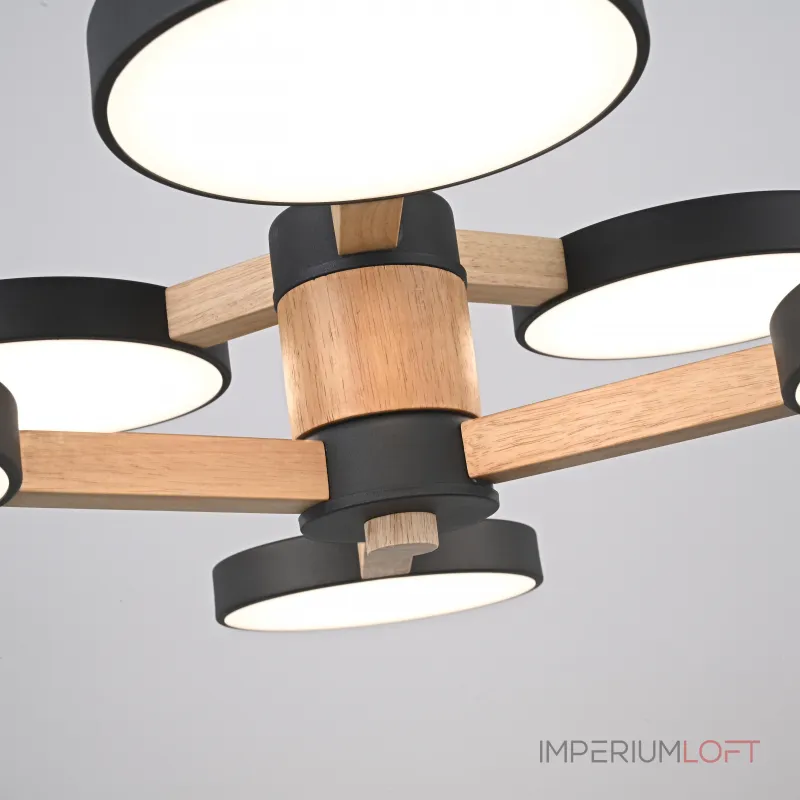 Люстра на штанге TURNA DBL L6 Black Люстра на штанге TURNA DBL L6 Black