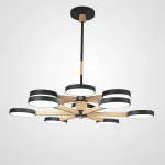 Люстра на штанге TURNA DBL L12 Black