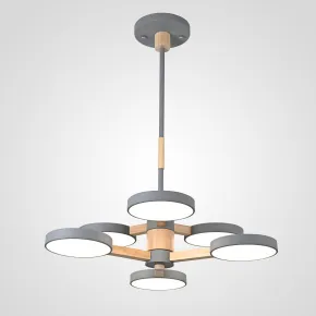 Люстра на штанге TURNA DBL L6 Gray