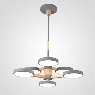 Люстра на штанге TURNA DBL L6 Gray