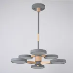 Люстра на штанге TURNA DBL L6 Gray