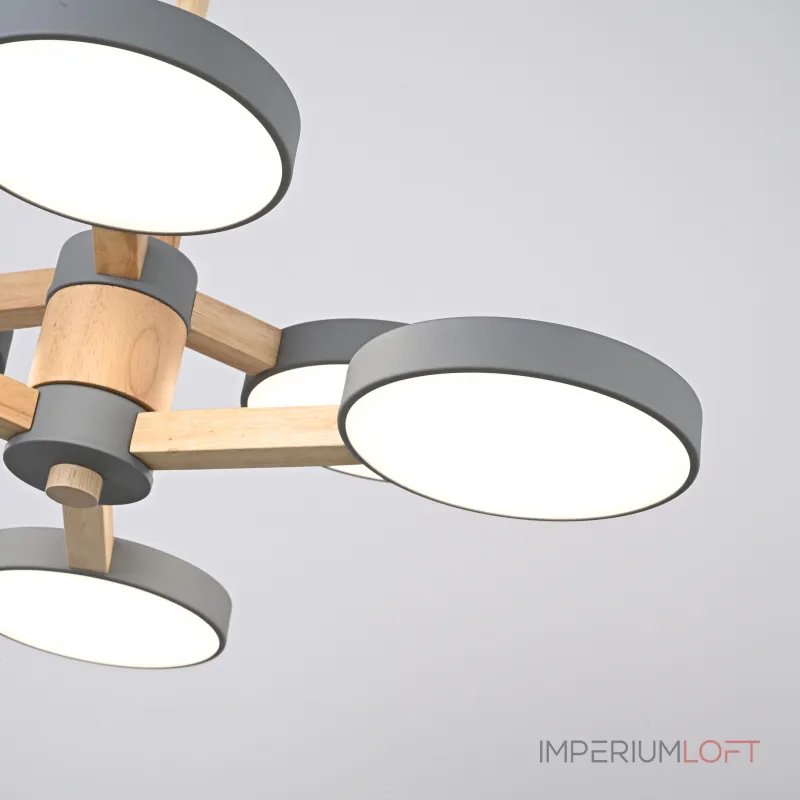 Люстра на штанге TURNA DBL L6 Gray