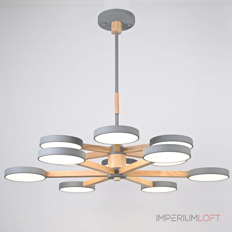 Люстра на штанге TURNA DBL L12 Gray