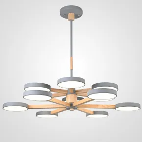 Люстра на штанге TURNA DBL L12 Gray