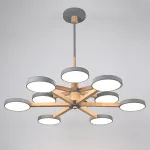 Люстра на штанге TURNA DBL L12 Gray