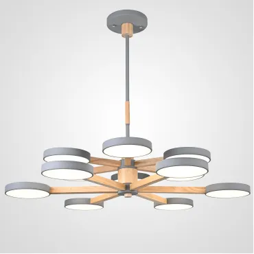 Люстра на штанге TURNA DBL L12 Gray