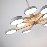 Люстра на штанге TURNA DBL L12 Gray