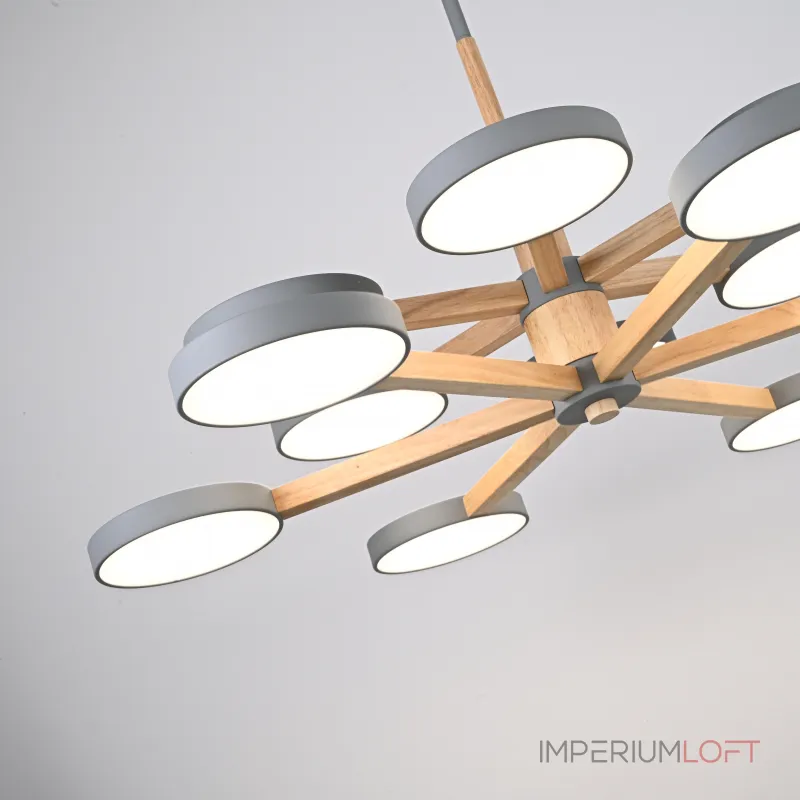 Люстра на штанге TURNA DBL L12 Gray