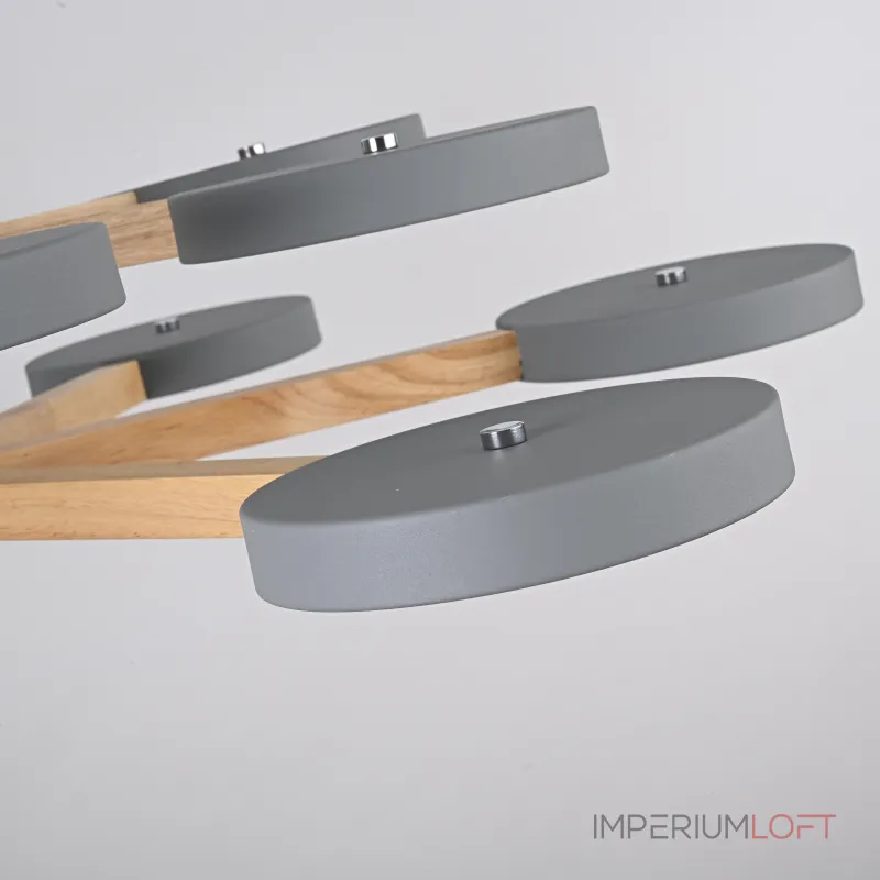 Люстра на штанге TURNA DBL L12 Gray