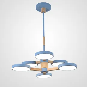 Люстра на штанге TURNA DBL L6 Blue