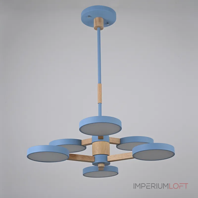 Люстра на штанге TURNA DBL L6 Blue