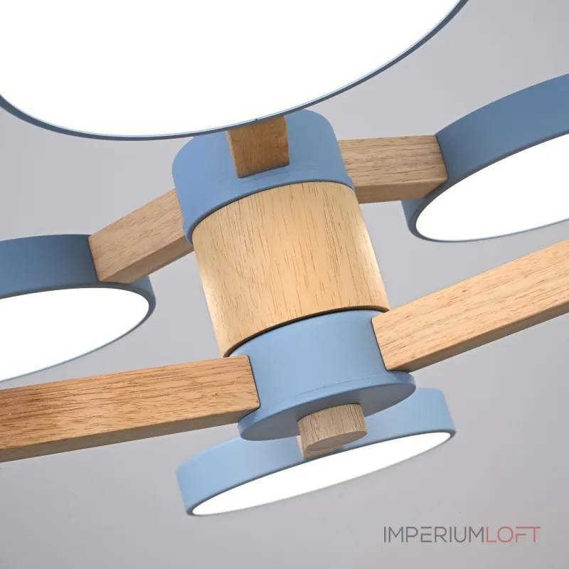 Люстра на штанге TURNA DBL L6 Blue