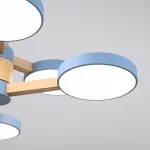 Люстра на штанге TURNA DBL L6 Blue