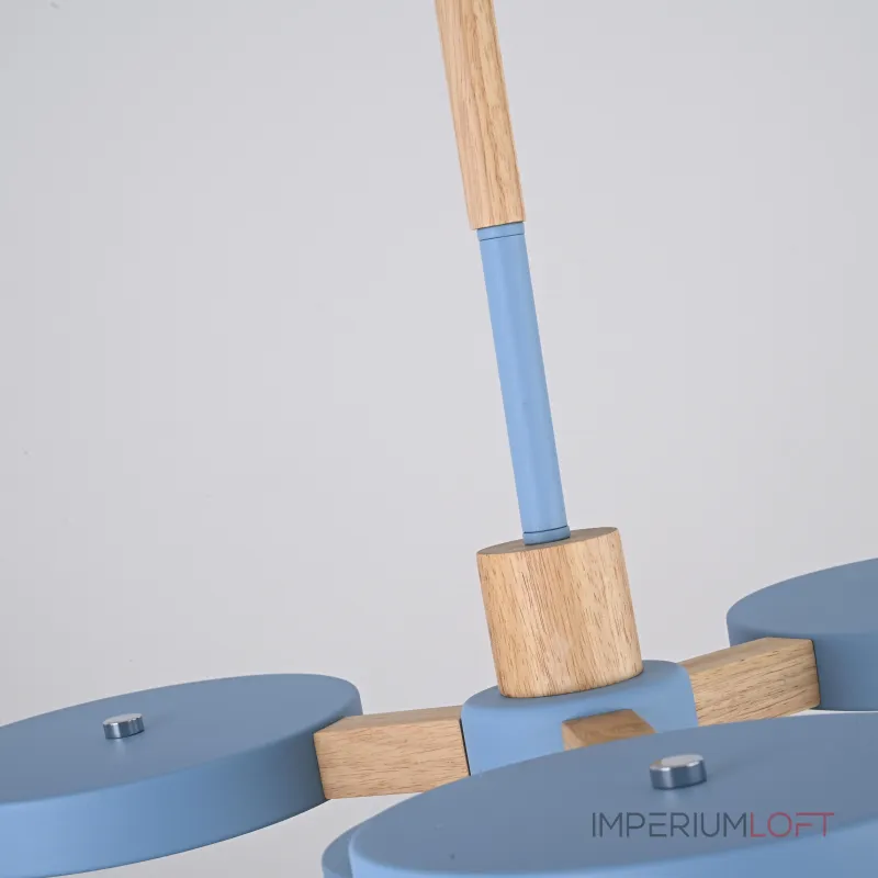 Люстра на штанге TURNA DBL L6 Blue